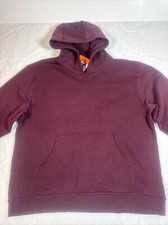 Kirkland Signature Ladies Heavyweight Fleece Hoodie Burgandy 2XL XXL