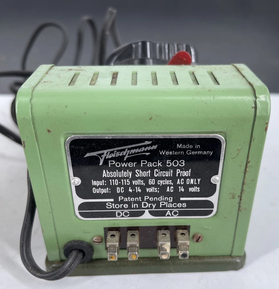 Fleischmann 503 escala HO AC/DC Power Pack transformador en caja buen estado Foto 4 de 4