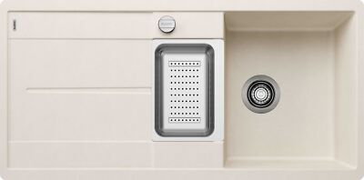BLANCO METRA 6 S-F Einbauspüle SILGRANIT softweiß ab 60 cm Excenter