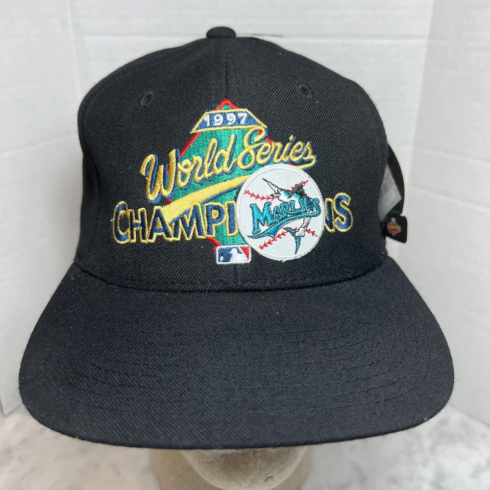 Gorra de colección de los Florida Marlins 1997 Snapback MLB World Series Champions Clubhouse Foto 2 de 4