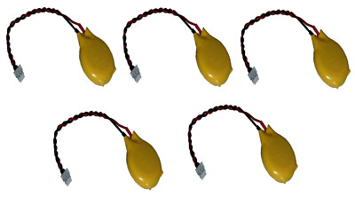5 x CMOS Batterie / Battery BIOS CR2032 mit Stecker 3V 2 polig für PC MOLEX PKCE