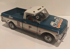 FOR PARTS. NFL Miami Dolphins Danbury Mint 1972 Chevrolet Cheyenne Pick Up Truck