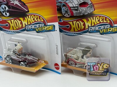Lot Of 2 Hot Wheels Racer Verse AHSOKA & PRINCESS LEIA Star Wars