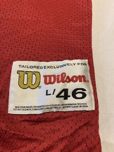 Jerry Rice Vintage 80s Wilson 49ers Jersey Sz L Gold W Some Stitch Rare Made USA - Picture 3 of 21