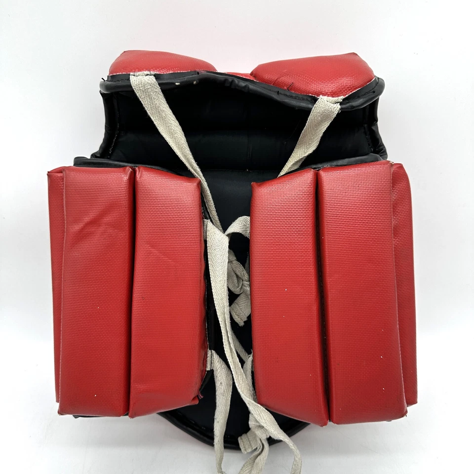 (Used) Vintage Ringside Products Boxing Chest Protective Shield Guards Red - Image 3 of 4