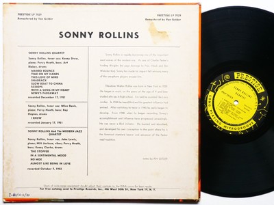 SONNY ROLLINS THE MODERN JAZZ QUARTET ART BLAKEY LP PRESTIGE 7029 