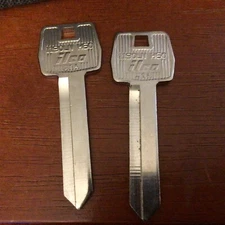 H60 ILCO Key Blank some Ford, Lincoln 1985 - 1996 IGNITION
