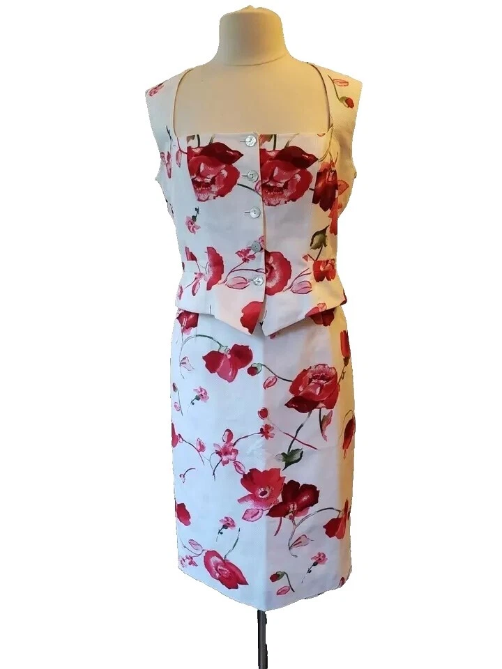 Skirt Suits Floral 100% Cotton Suits & Suit Separates for Women