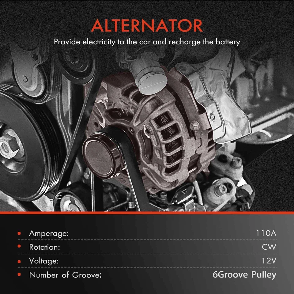 Nuevo Alternador para Lincoln LS 2000-2002 V6 3.0L 110A 12V CW 6G Polea XW4UCC Foto 2 de 4