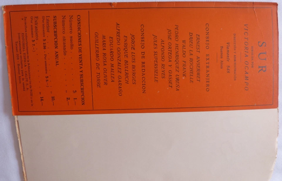 Sur, revista mensual/ Victoria Ocampo/ 1935/ no. 11 - Imagen 4 de 4