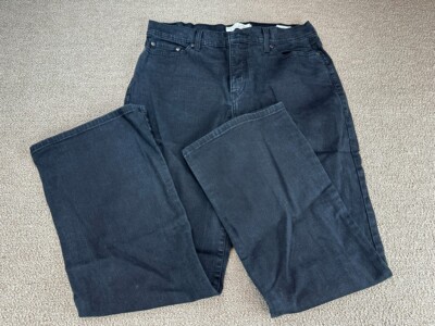 Levi's 512 Perfectly Slimming Bootcut Woman's Black Jeans Size 14
