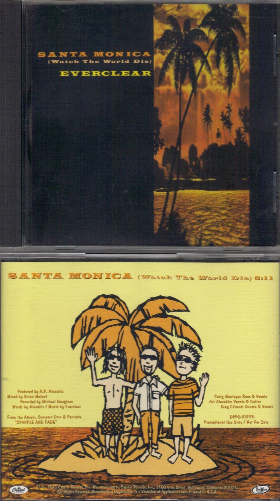 EVERCLEAR Santa Monica promo CD single with PicCover eBay