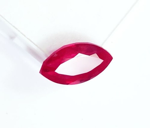Natural Red Ruby Marquise Shape Loose Gemstone 6.20 Ct Certified With Free Gift - Picture 6 of 7