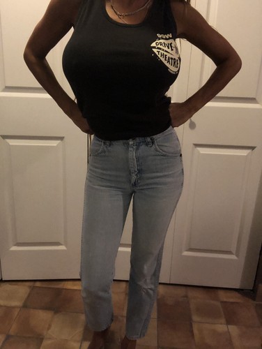 Vintage Wrangler Jeans 23 Light Wash Denim Crop Wranglers - Picture 2 of 7