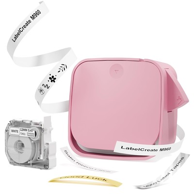 LabelCreate Mini Etikettendrucker Wiederaufladbar M960 Tragbares Etikettiergerät Bluetooth
