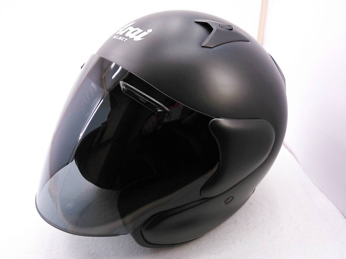 Arai MZ-F Flat black XS size Jet helmet with smoke shield | eBay Arai MZ-F Flat black XS size Jet helmet with smoke shield | eBay