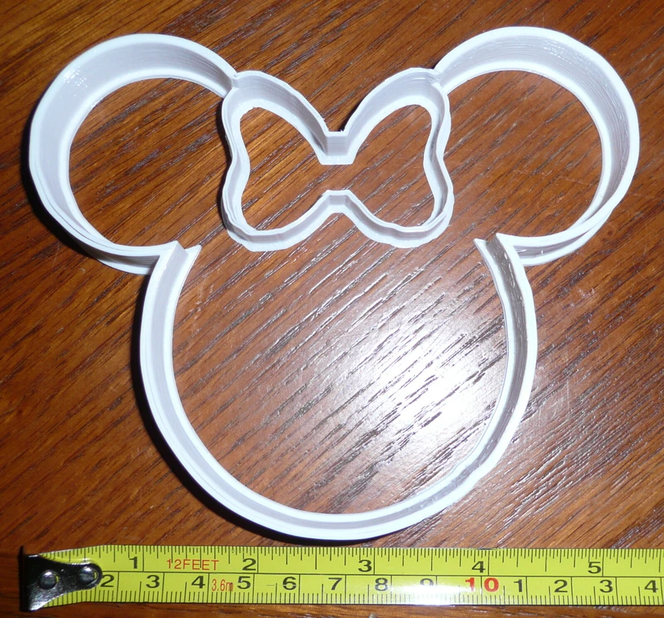 MINNIE MOUSE HEAD WITH BOW CHARACTER SPECIAL COOKIE CUTTER USA PR308 - Image 3 of 4