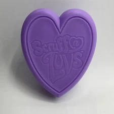 Scruff-A-Luvs Replacement Brush Heart Purple Girl Stuffed Animal Toy Fur Comb 3”