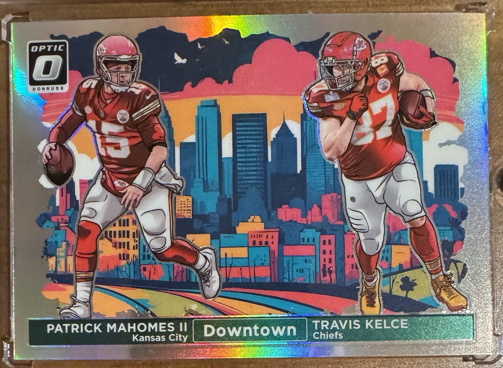 2024 Panini Donruss Duos Downtown Patrick Mahomes Travis Kelce CLEAN Grade It!!