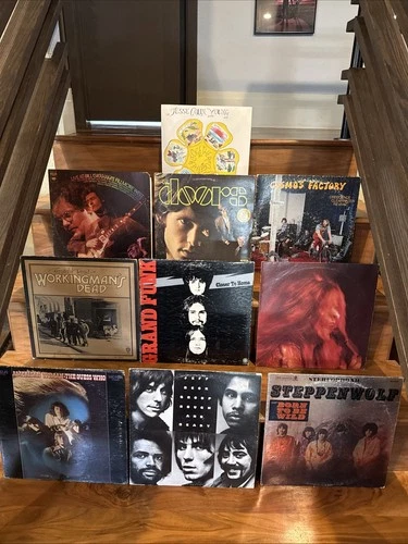 Record LOT Of 10-The Doors-The Grateful Dead-Steppenwolf-Janis Joplin-CCR