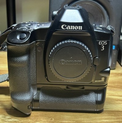 Canon EOS 3 EOS-3 SLR 35mm Film Camera Body With Battery Grip | eBay