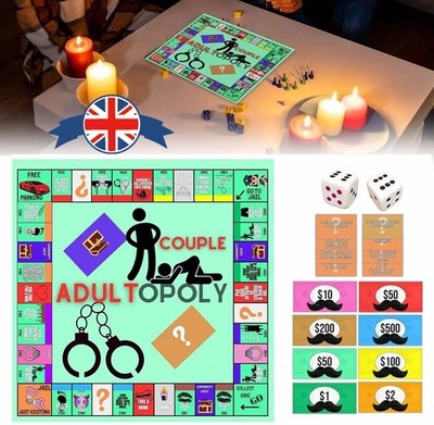 Erwachsene Opoly Paar Spiel Karten Brettspiel, Date Night Paar Spiele Monopoly Karten