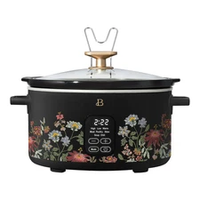 Beautiful 6 Qt Programmable Slow Cooker, Wildflower Black Sesame