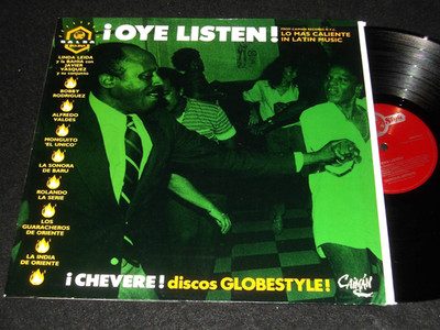 OYE Listen! SALSA Sampler LP CAIMAN RECORDS NYC Made In England 1987 GLOBESTYLE