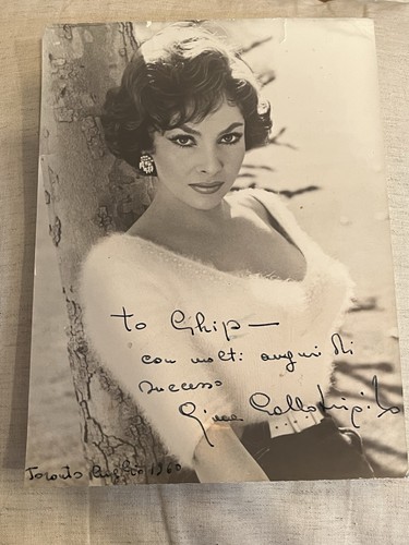 Richtig schönes *Vintage 1960* signed Gina Lollobrigida signed Autogramm Foto