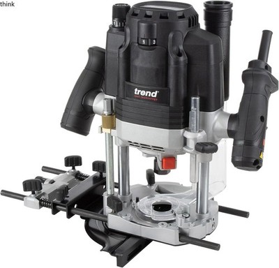 Trend 3-1/4 HP Dual-Mode Plunge Router, 1/2 Inch Collet, 15 Amp, Variable Speed