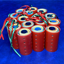 Vtg Mid-Century Lot of 80 Graduated Size Nesting Plastic Hair Roller Curlers