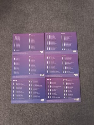 Fortnite Panini Checkliste 95/96/97/98/99/100 Epic Games 
