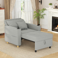 YODOLLA Convertible Sofa Bed 3-in-1 Pull out Arm Chair Folding Recliner Sleeper