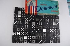 Vintage Capitol Dominoes by Halsam Double Nine 55 Pieces
