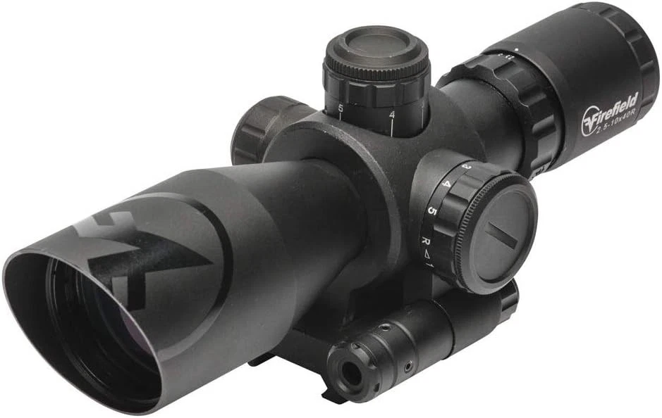 Escopeta de fuzil 10X40mm alumínio visão noturna laser vermelho ponto mil para caça - Imagem 3 de 4