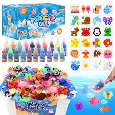 Aqua Fairy Water Gel Kitt with 20 Magic Gel 24 Molds Water Elf Toy Kits for Kids
