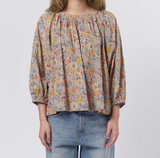 THE GREAT. The Patio Top in Spring Bloom Floral Cottagecore Boho Prairie