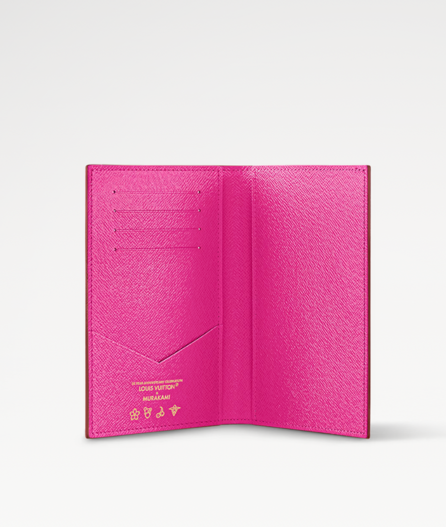 NEW LV TM Louis Vuitton Takashi Murakami Passport Cover White
