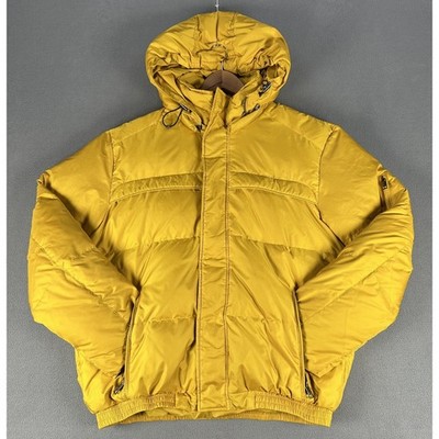 Marc New York Puffer Jacket Large Yellow Heavyweight Waterfowl Down Feather