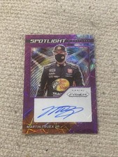 Martin Truex Jr 2021 Prizm Spotlight Signatures Purple Auto Autograph #5/35