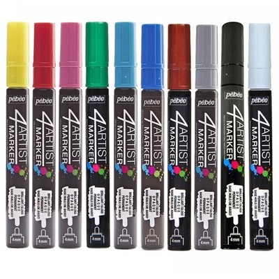 Pebeo 4Artist Ölfarbe Marker Stift Set 10 Farben