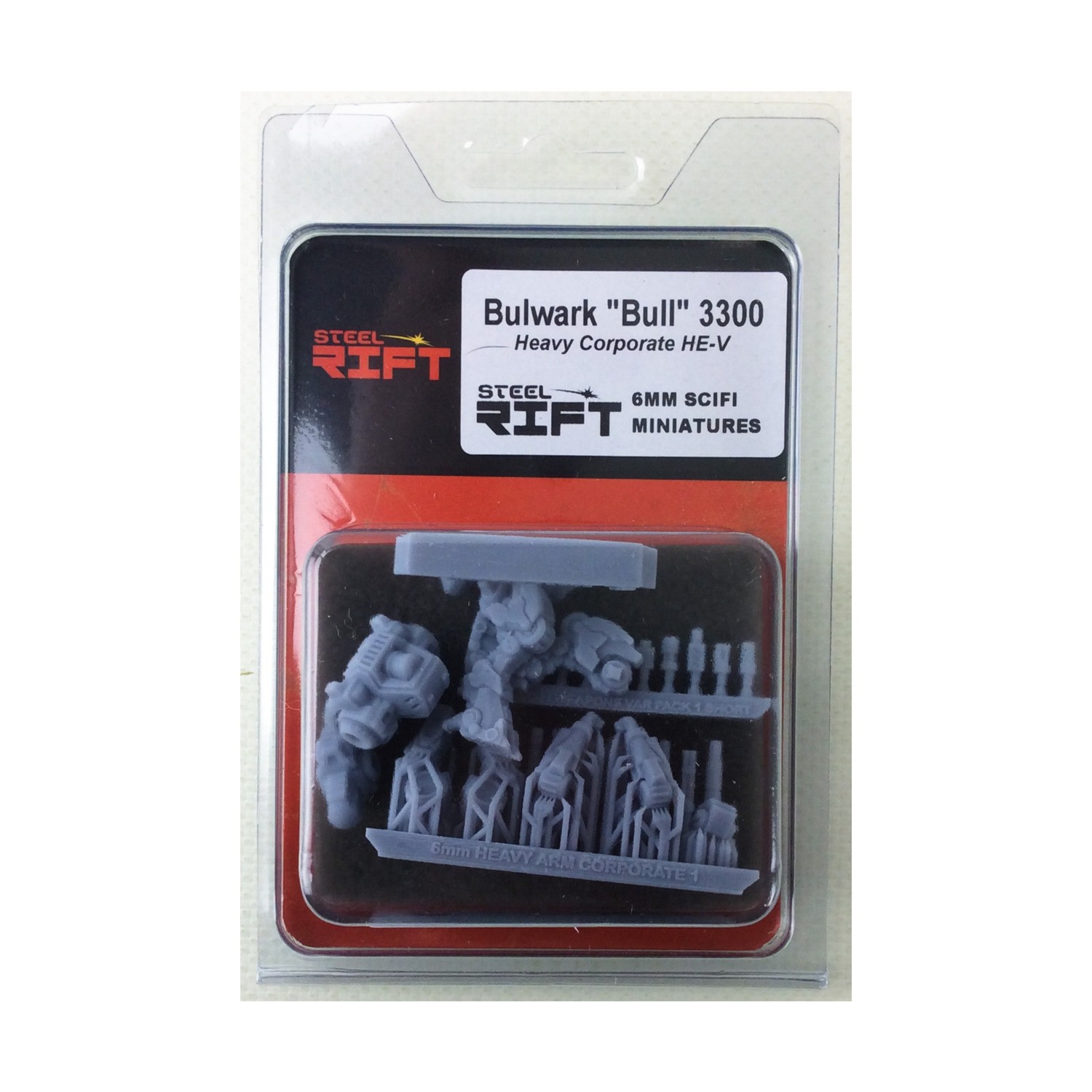 Death Ray Desig Sci-Fi Mini 6 Balwark 'Bull" 3300 - Heavy Corporate H Pack Nuovo