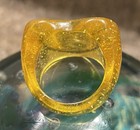 Inlay Heart Chunky Glitter Lucite Plastic Ring!!! — photo 8