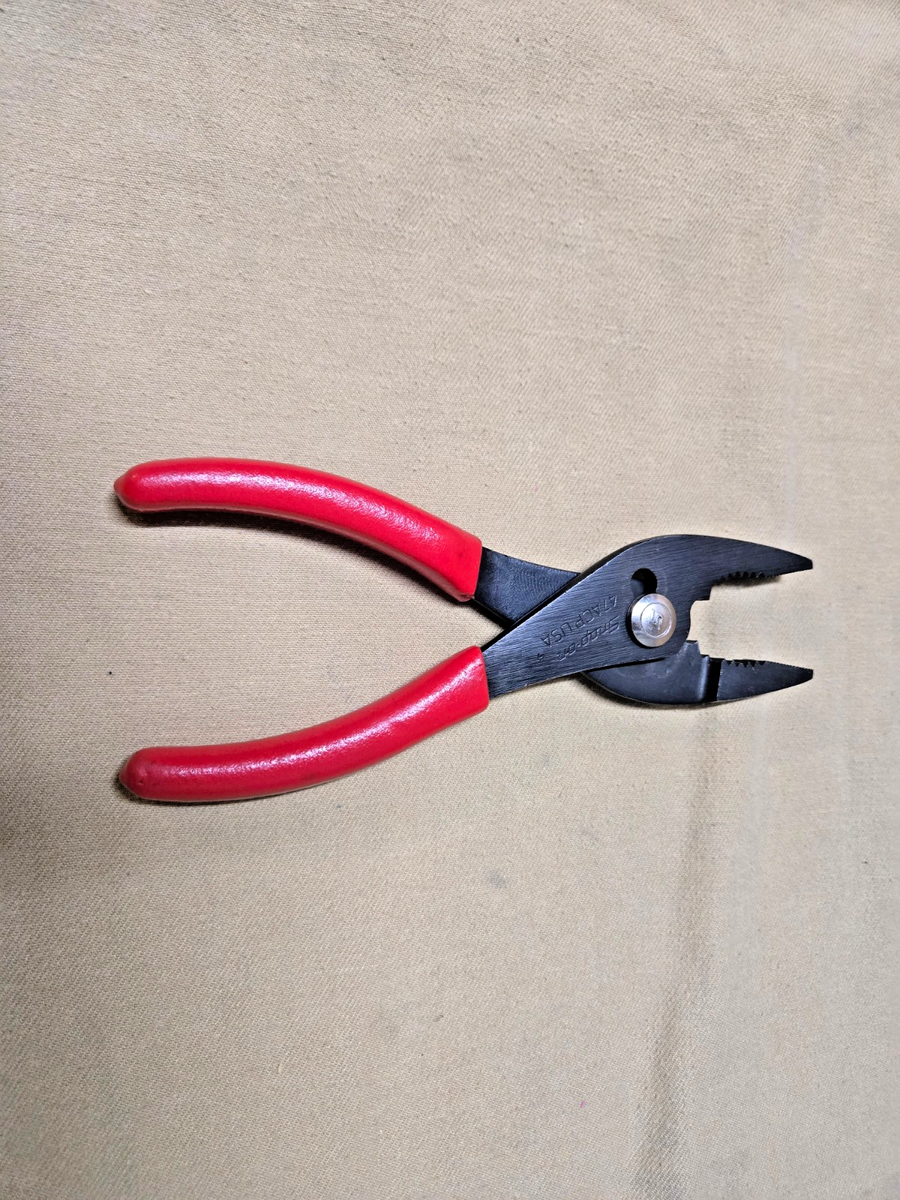Snap-on Talon Grip Slip Joint Pliers 47ACP Red Handle for sale