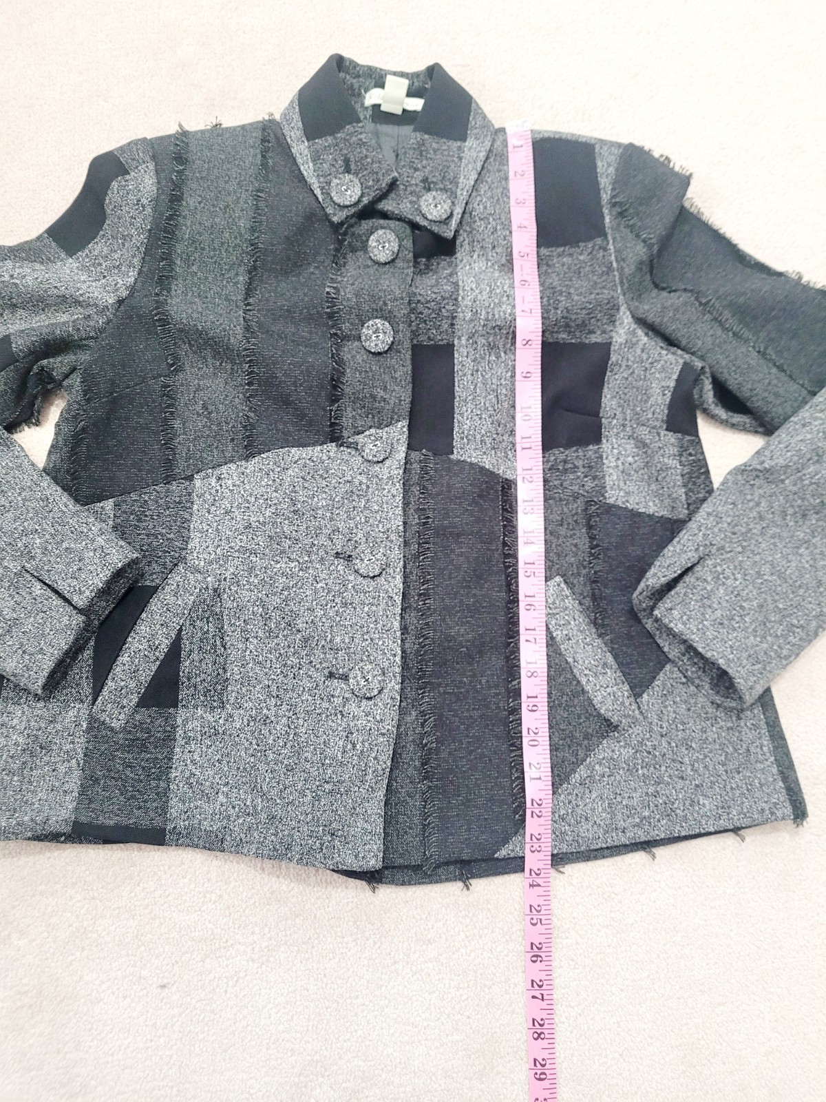 Coldwater Creek Patchwork Textured Jacket Blazer … - image 8