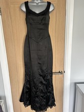 Whistles Vintage Mermaid Style Black Gown Dress | UK 10