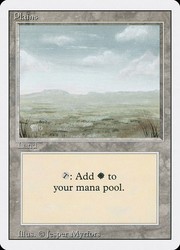 Plains (B) #294 - Revised Edition - Magic: The Gathering