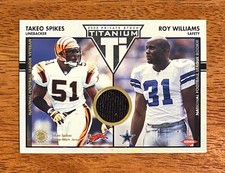 Takeo Spikes / Roy Williams 2002 Titanium Jersey 041/500 Bengals