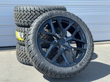 22 Black Tahoe Silverado 1500 Wheels Rims Tires Suburban Gmc Sierra Yukon