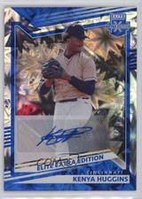 2022 Panini Elite Extra Edition Blue Signatures 12/20 Kenya Huggins Auto 1cx3